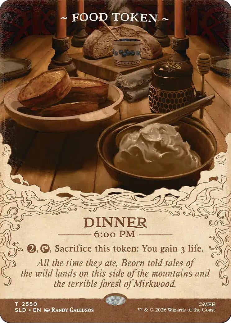 Image for Food Token (2550) (Secret Lair Drop Series) (2550) (SLD) - Magic: The Gathering