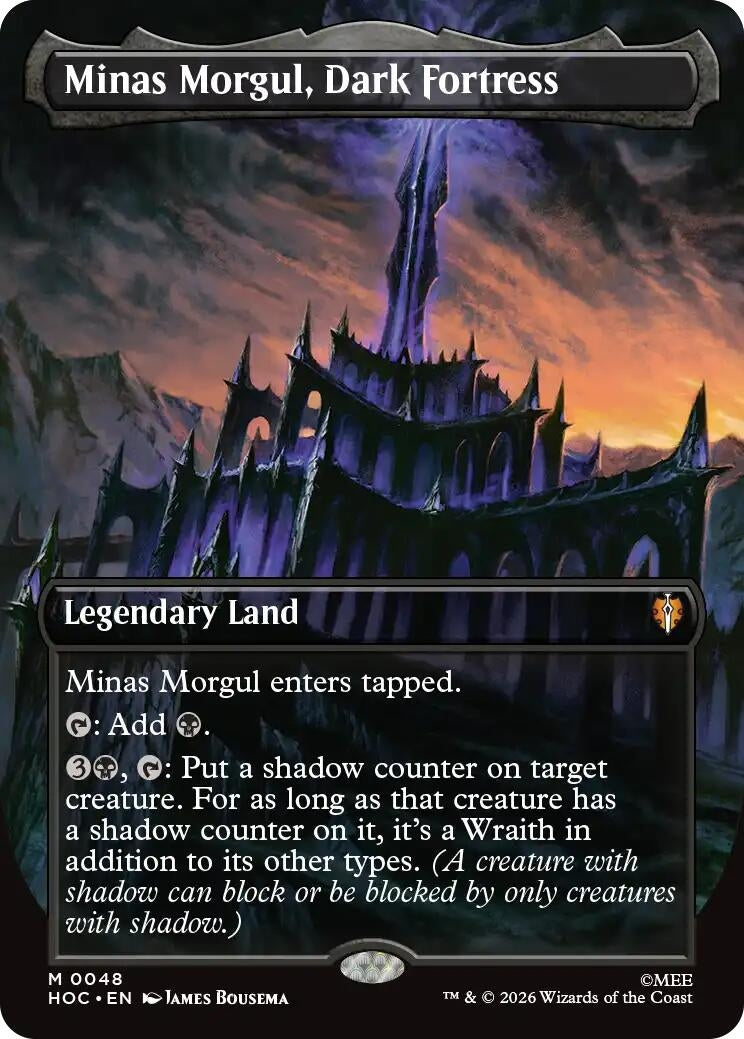 Image for Minas Morgul, Dark Fortress (Borderless) (The Hobbit: Eternal-Legal) (48) (HOC) - Magic: The Gathering