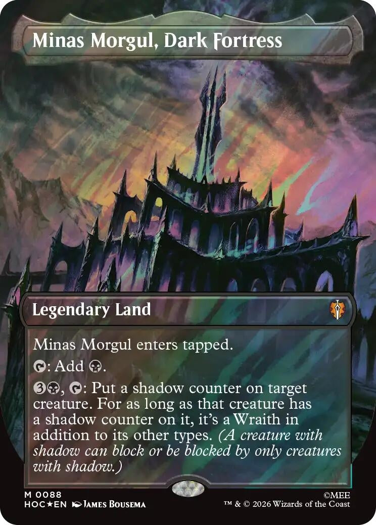 Image for Minas Morgul, Dark Fortress (Borderless) (Surge Foil) (The Hobbit: Eternal-Legal) (88) (HOC) - Magic: The Gathering