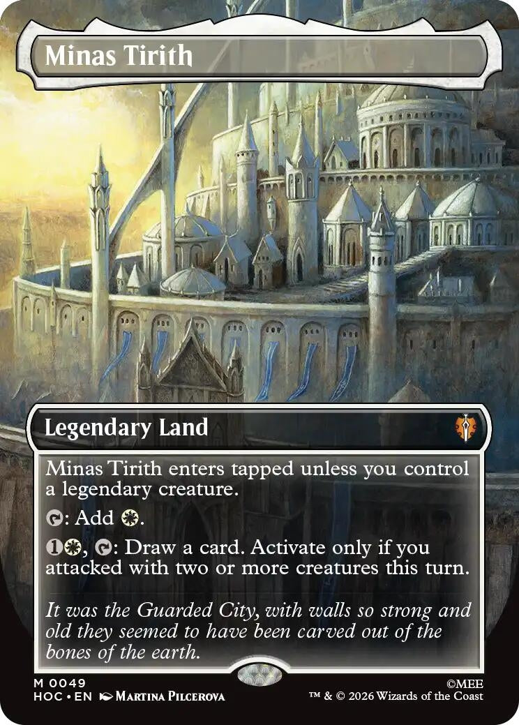 Image for Minas Tirith (Borderless) (The Hobbit: Eternal-Legal) (49) (HOC) - Magic: The Gathering