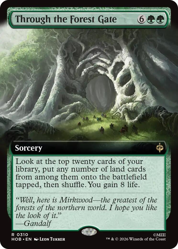 Image for Through the Forest Gate (Extended Art) (The Hobbit) (310) (HOB) - Magic: The Gathering