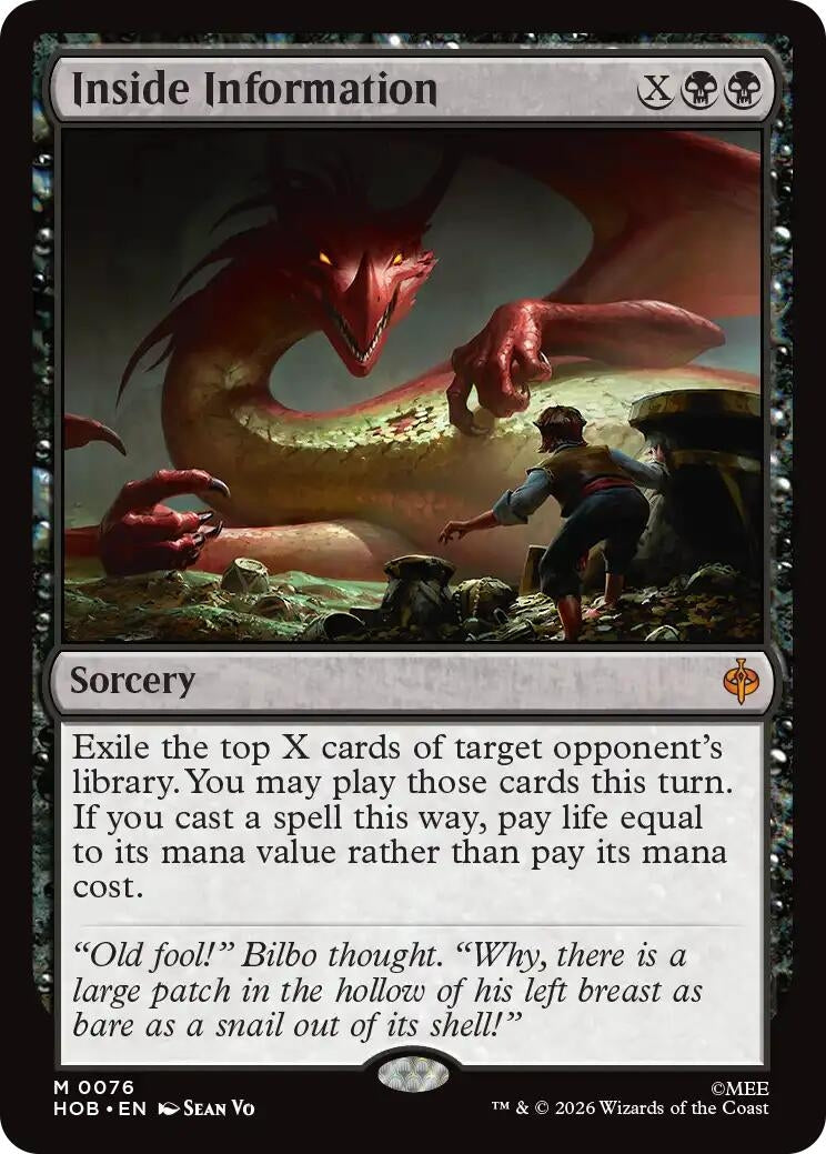 Image for Inside Information (The Hobbit) (76) (HOB) - Magic: The Gathering