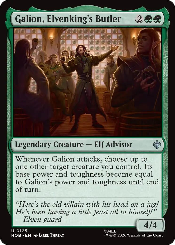 Image for Galion, Elvenking's Butler (The Hobbit) (125) (HOB) - Magic: The Gathering