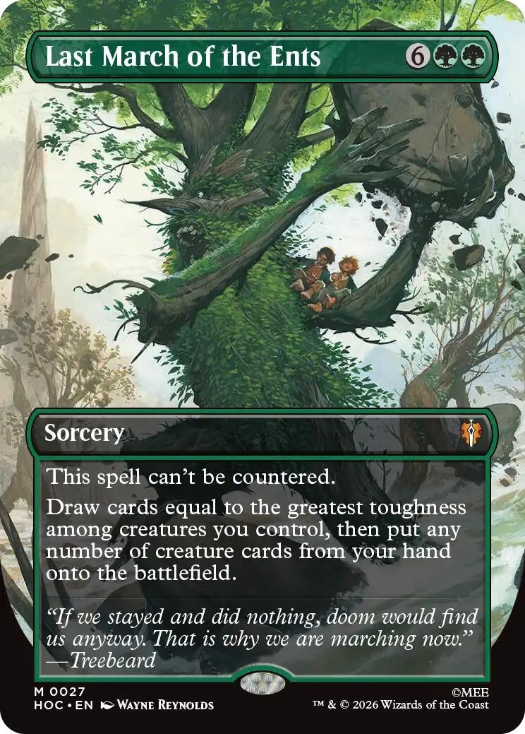 Image for Last March of the Ents (Borderless) (The Hobbit: Eternal-Legal) (27) (HOC) - Magic: The Gathering