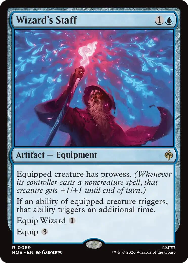 Image for Wizard's Staff (The Hobbit) (59) (HOB) - Magic: The Gathering