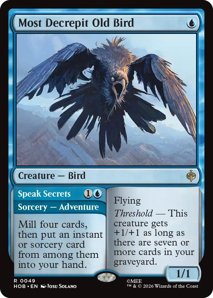 Image for Most Decrepit Old Bird (The Hobbit) (49) (HOB) - Magic: The Gathering