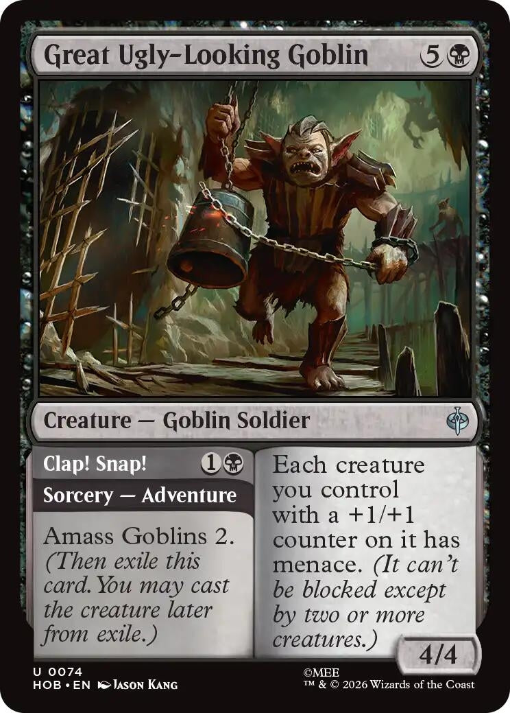 Image for Great Ugly-Looking Goblin (The Hobbit) (74) (HOB) - Magic: The Gathering