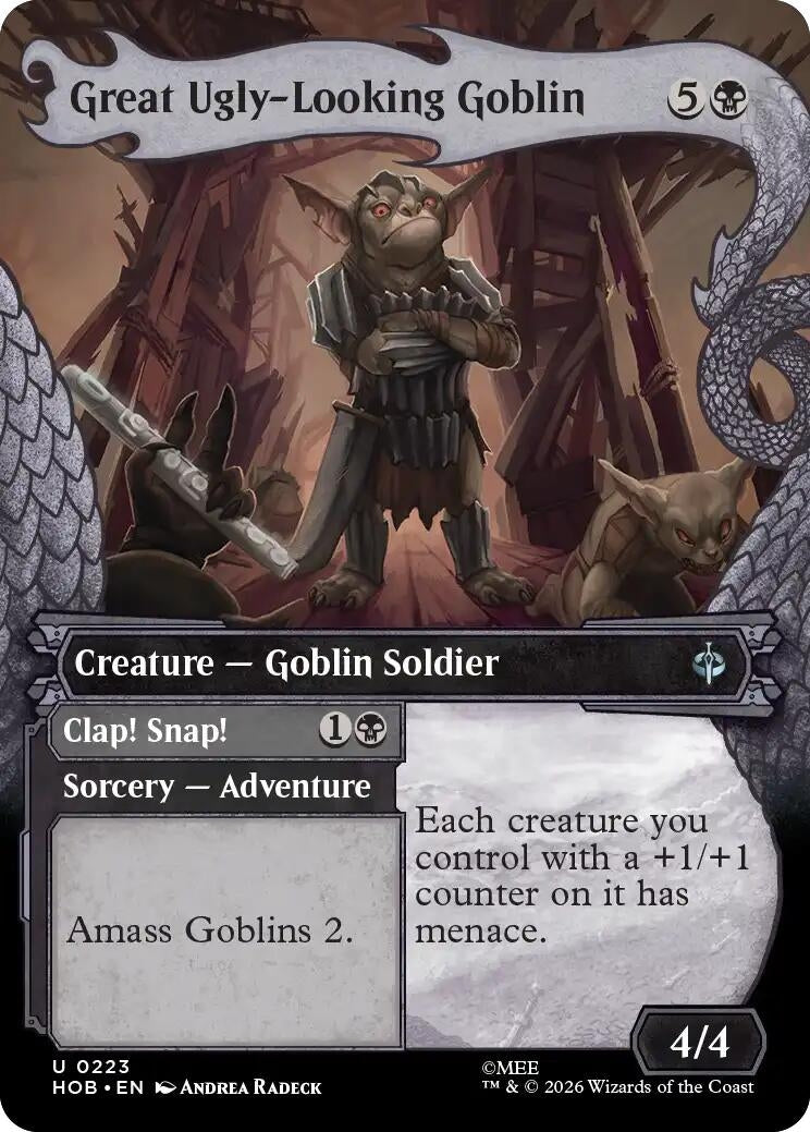 Image for Great Ugly-Looking Goblin (Showcase) (The Hobbit) (223) (HOB) - Magic: The Gathering