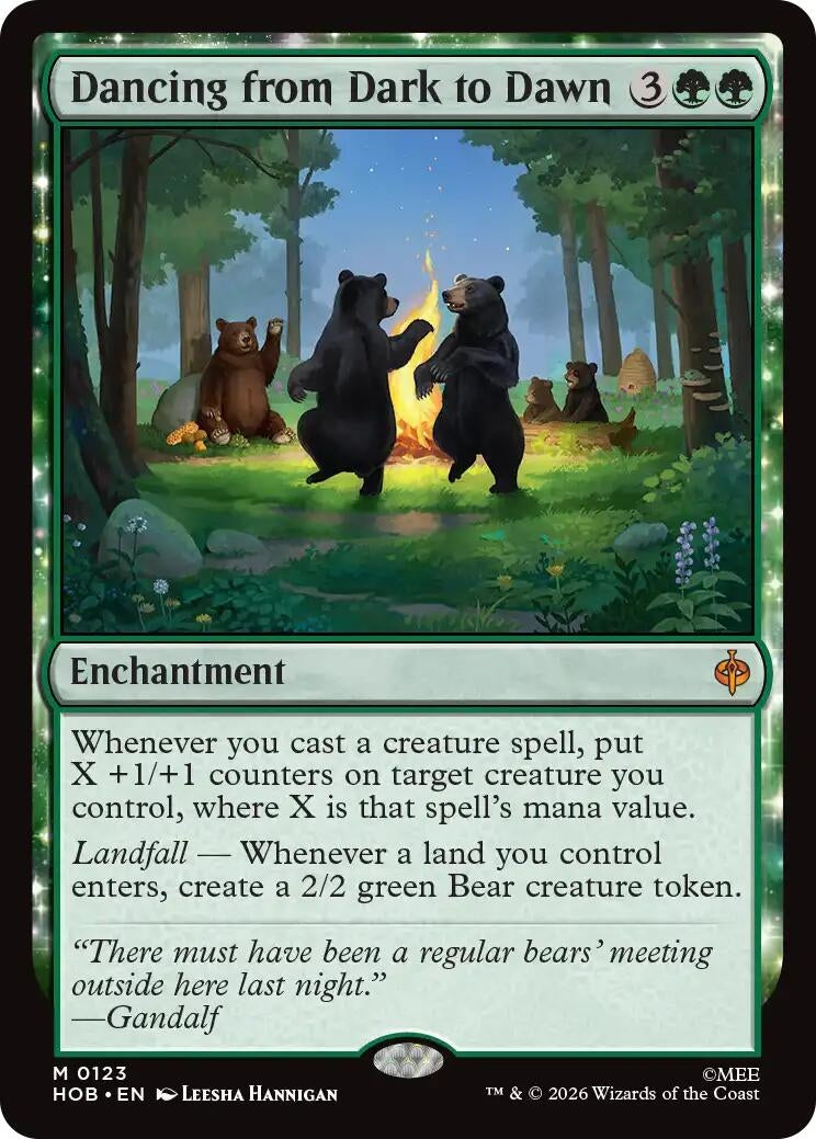 Image for Dancing from Dark to Dawn (The Hobbit) (123) (HOB) - Magic: The Gathering