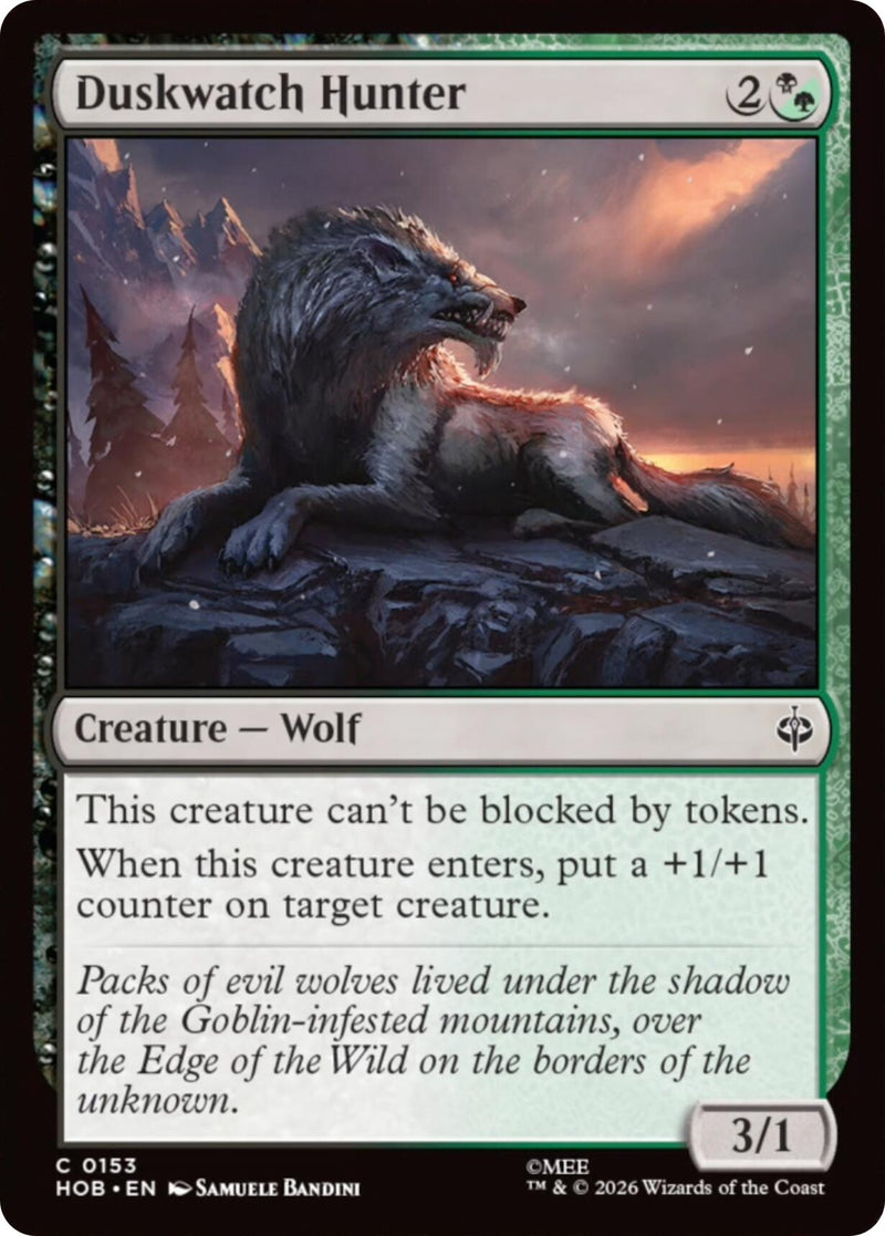 Image for Duskwatch Hunter (The Hobbit) (153) (HOB) - Magic: The Gathering