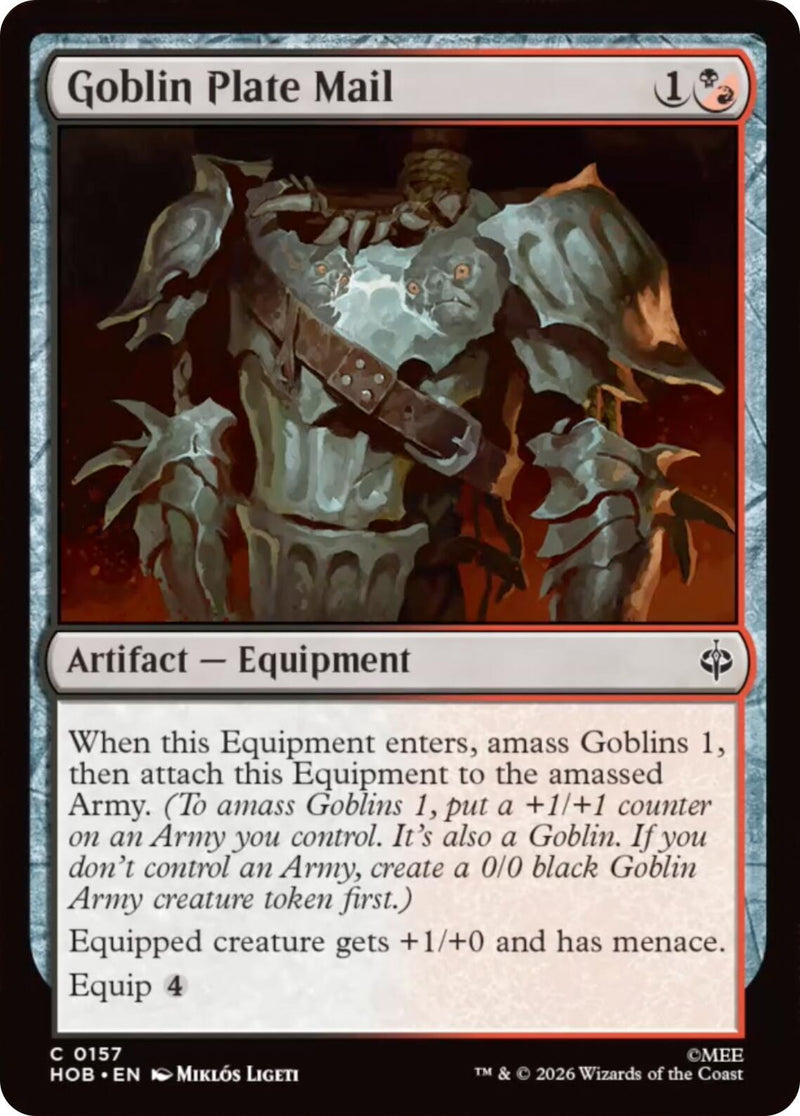 Image for Goblin Plate Mail (The Hobbit) (157) (HOB) - Magic: The Gathering