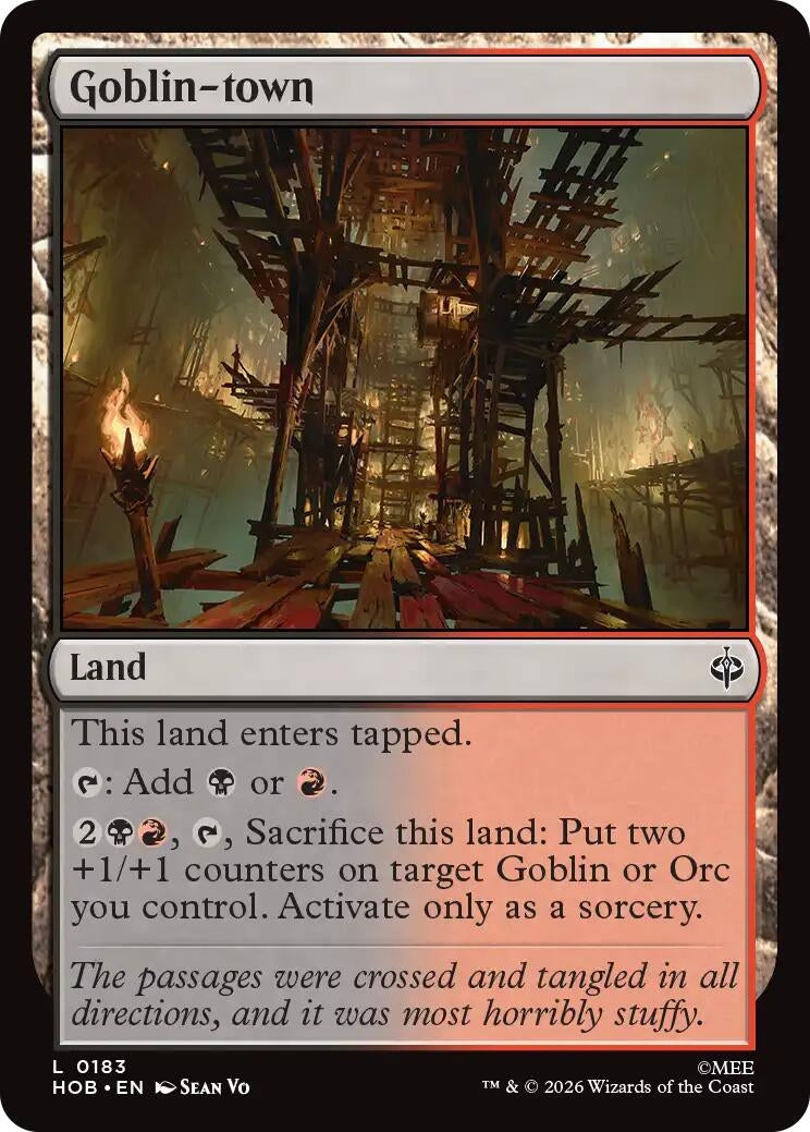 Image for Goblin-town (The Hobbit) (183) (HOB) - Magic: The Gathering
