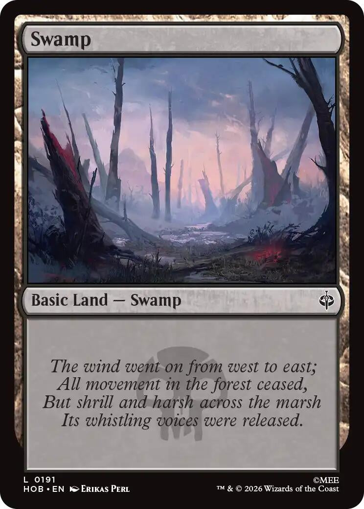 Image for Swamp (0191) (The Hobbit) (191) (HOB) - Magic: The Gathering