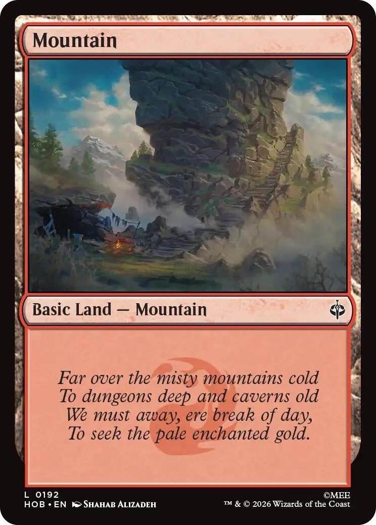 Image for Mountain (0192) (The Hobbit) (192) (HOB) - Magic: The Gathering