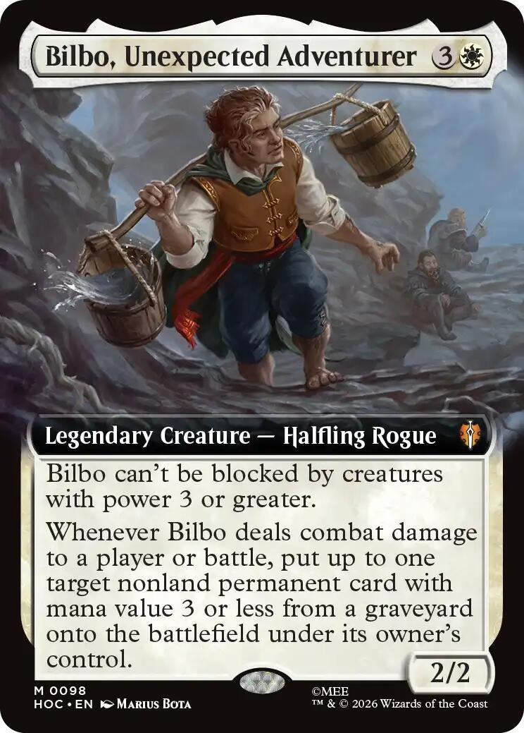 Image for Bilbo, Unexpected Adventurer (Extended Art) (The Hobbit: Eternal-Legal) (98) (HOC) - Magic: The Gathering