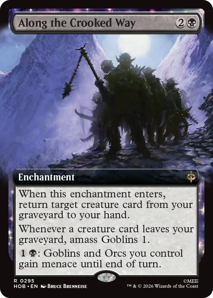 Image for Along the Crooked Way (Extended Art) (The Hobbit) (295) (HOB) - Magic: The Gathering