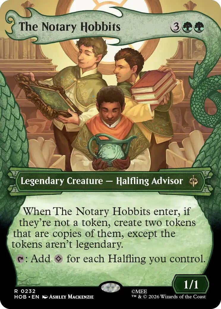 Image for The Notary Hobbits (Showcase) (The Hobbit) (232) (HOB) - Magic: The Gathering