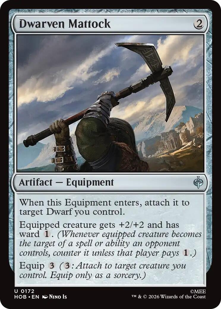 Image for Dwarven Mattock (The Hobbit) (172) (HOB) - Magic: The Gathering