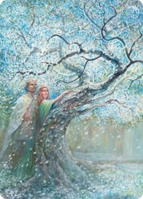 Image for Flowering of the White Tree Art Card (Art Series: The Hobbit) (27) (ASHOB) - Magic: The Gathering