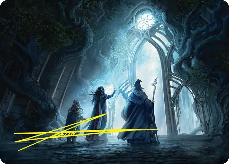 Image for Uncover the Moon-Letters Art Card (Gold-Stamped Signature) (Art Series: The Hobbit) (13) (ASHOB) - Magic: The Gathering