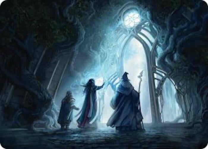 Image for Uncover the Moon-Letters Art Card (Art Series: The Hobbit) (13) (ASHOB) - Magic: The Gathering
