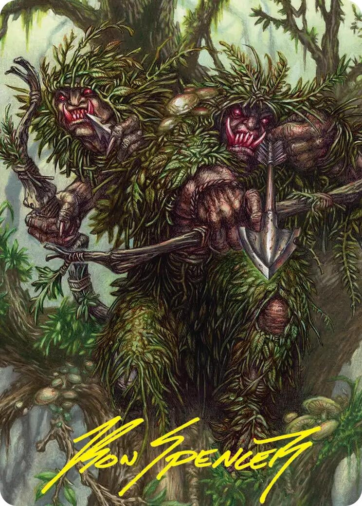 Image for Orcish Bowmasters Art Card (Gold-Stamped Signature) (Art Series: The Hobbit) (30) (ASHOB) - Magic: The Gathering