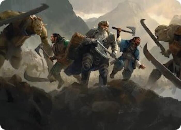 Image for Struggle of Howling Steel Art Card (Art Series: The Hobbit) (51) (ASHOB) - Magic: The Gathering