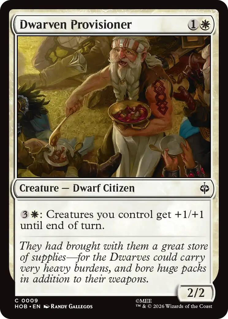Image for Dwarven Provisioner (The Hobbit) (9) (HOB) - Magic: The Gathering