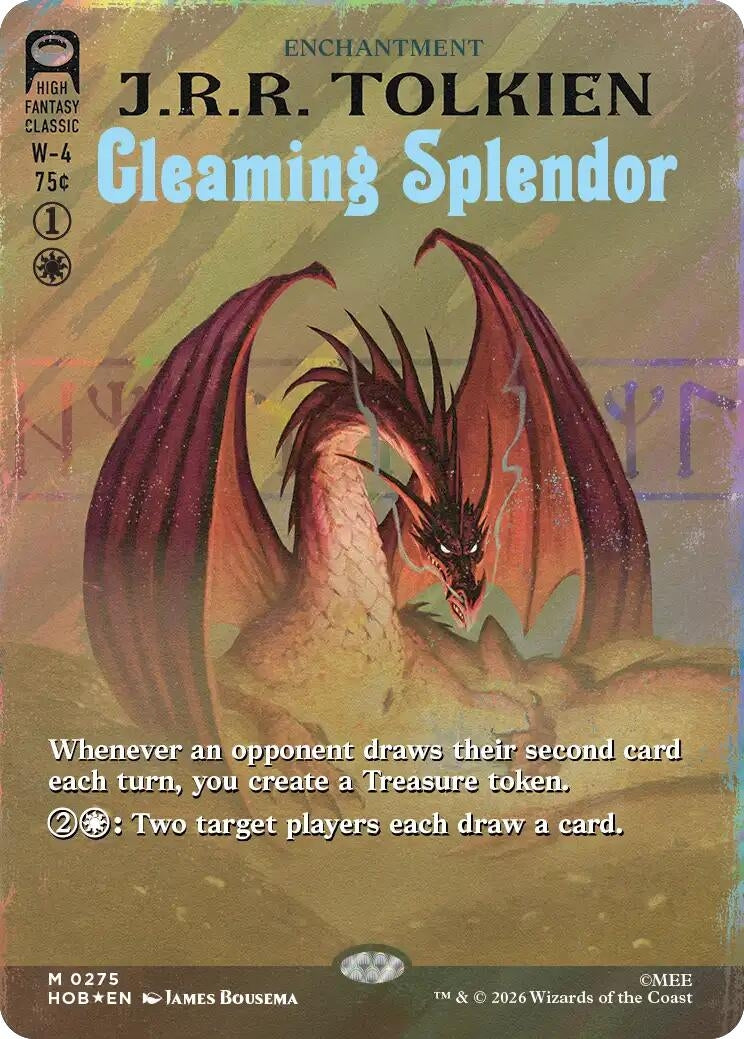 Image for Gleaming Splendor (Borderless) (Surge Foil) (The Hobbit) (275) (HOB) - Magic: The Gathering