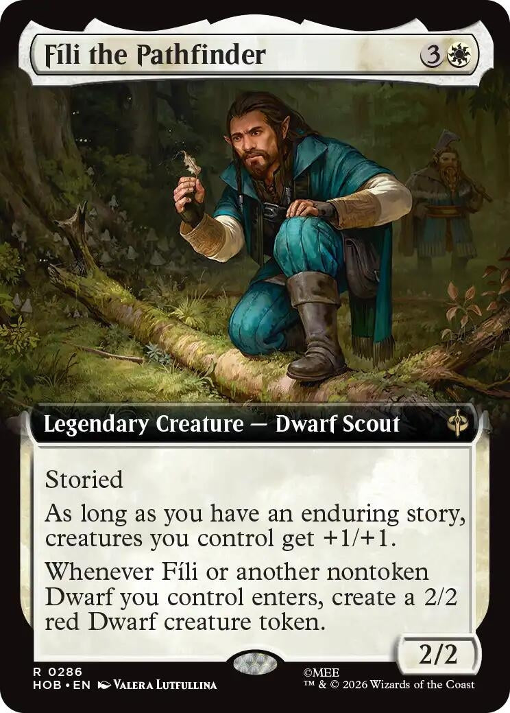 Image for Fili the Pathfinder (Extended Art) (The Hobbit) (286) (HOB) - Magic: The Gathering
