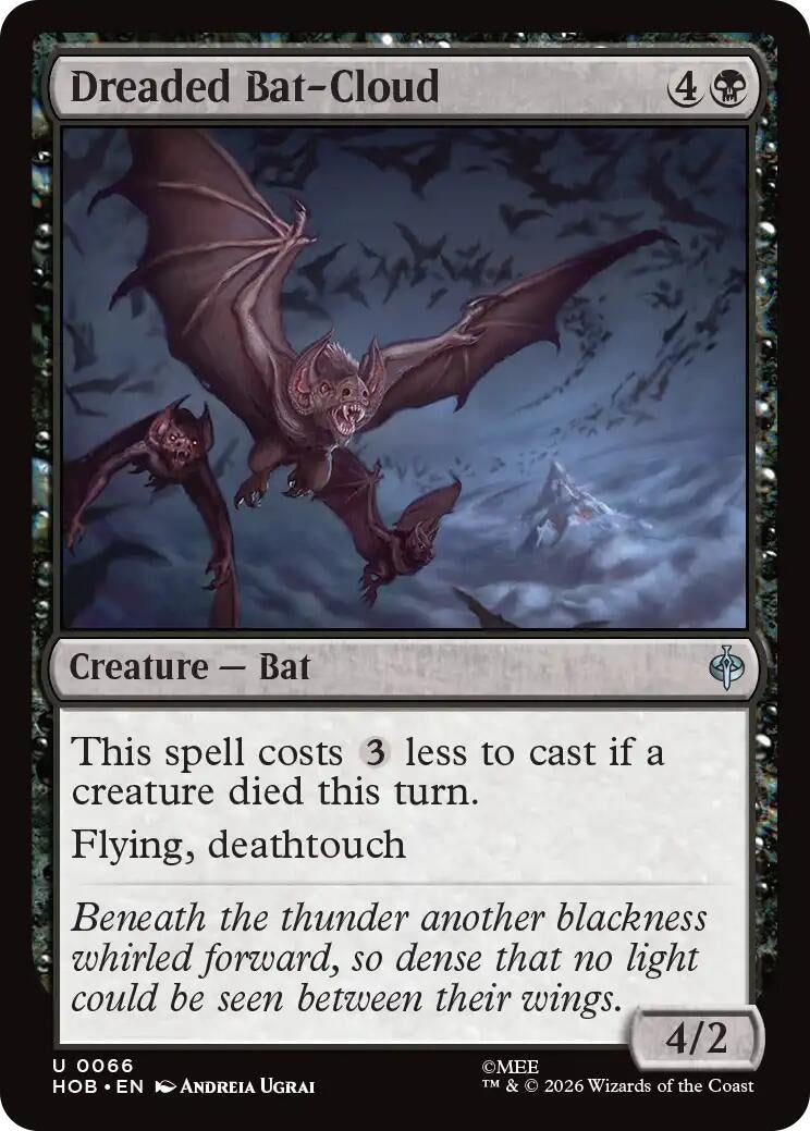 Image for Dreaded Bat-Cloud (The Hobbit) (66) (HOB) - Magic: The Gathering