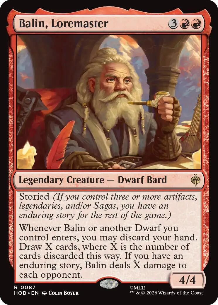 Image for Balin, Loremaster (The Hobbit) (87) (HOB) - Magic: The Gathering
