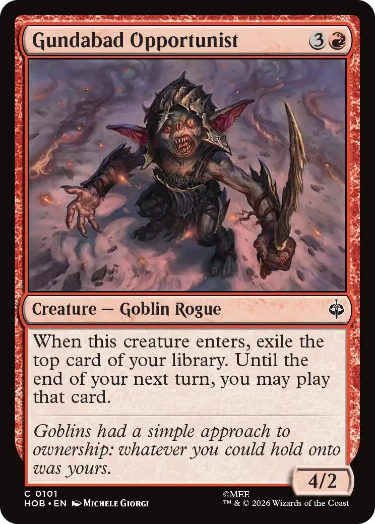 Image for Gundabad Opportunist (The Hobbit) (101) (HOB) - Magic: The Gathering