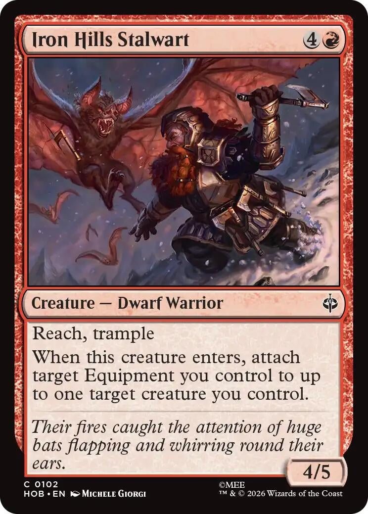 Image for Iron Hills Stalwart (The Hobbit) (102) (HOB) - Magic: The Gathering