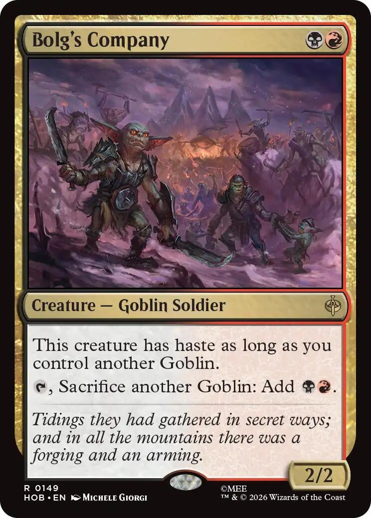 Image for Bolg's Company (The Hobbit) (149) (HOB) - Magic: The Gathering
