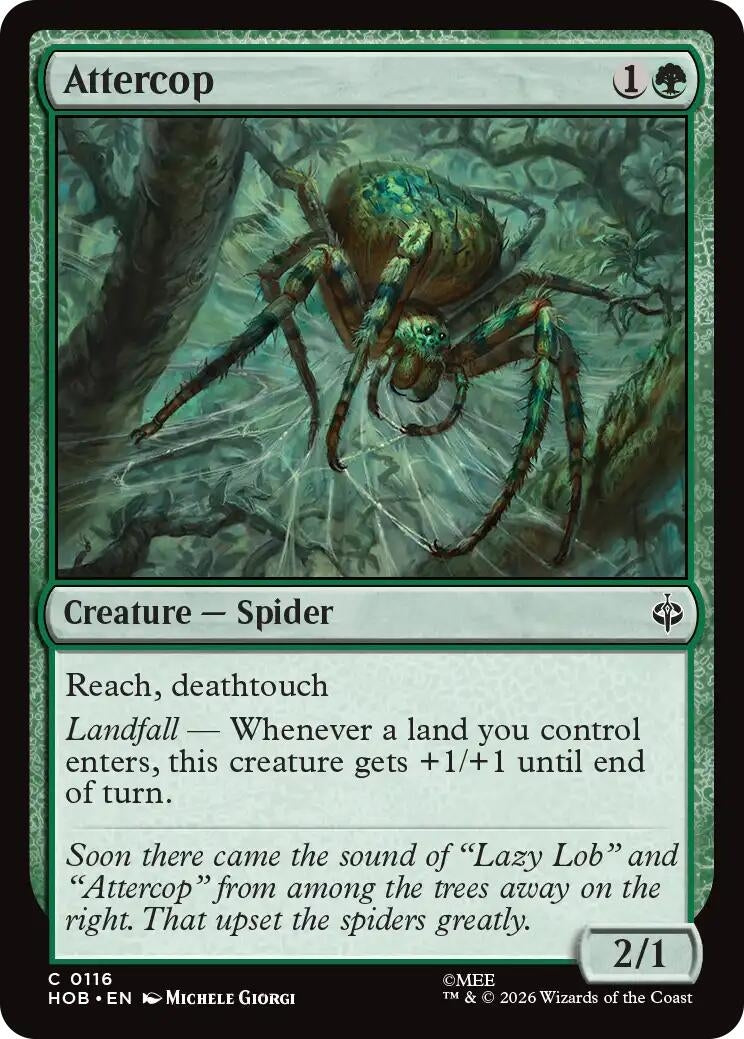 Image for Attercop (The Hobbit) (116) (HOB) - Magic: The Gathering
