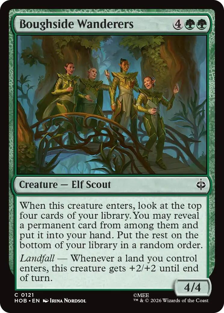 Image for Boughside Wanderers (The Hobbit) (121) (HOB) - Magic: The Gathering