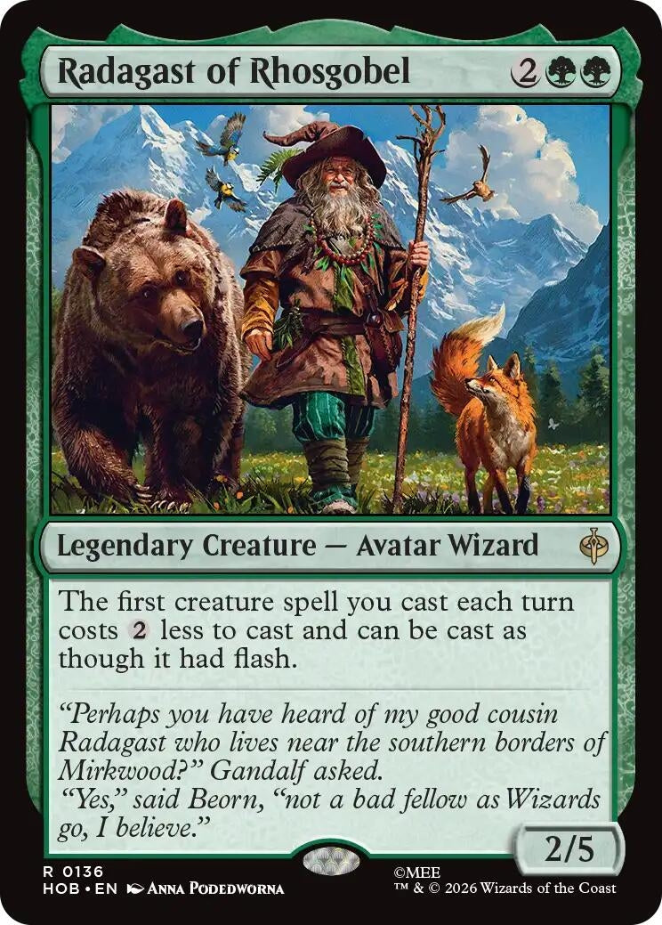 Image for Radagast of Rhosgobel (The Hobbit) (136) (HOB) - Magic: The Gathering