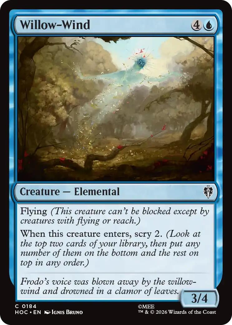 Image for Willow-Wind (The Hobbit: Eternal-Legal) (184) (HOC) - Magic: The Gathering