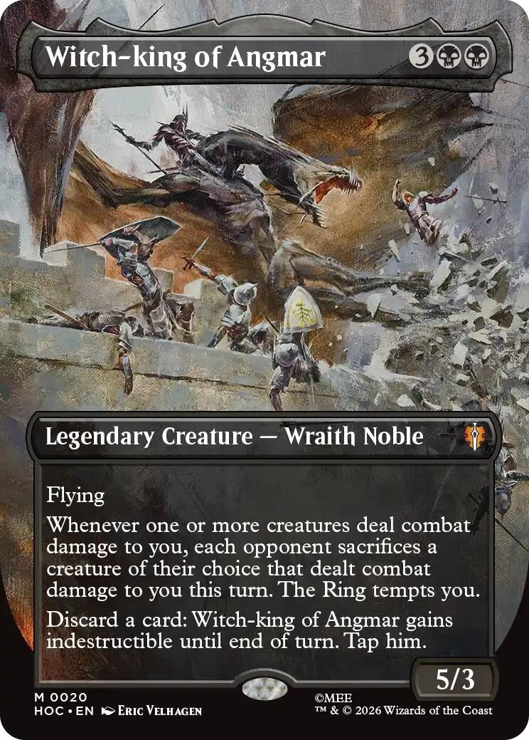 Image for Witch-king of Angmar (Borderless) (The Hobbit: Eternal-Legal) (20) (HOC) - Magic: The Gathering