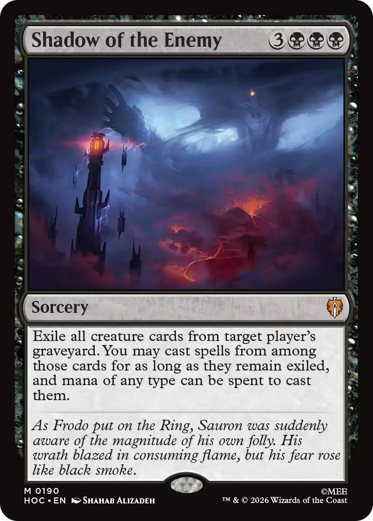 Image for Shadow of the Enemy (The Hobbit: Eternal-Legal) (190) (HOC) - Magic: The Gathering