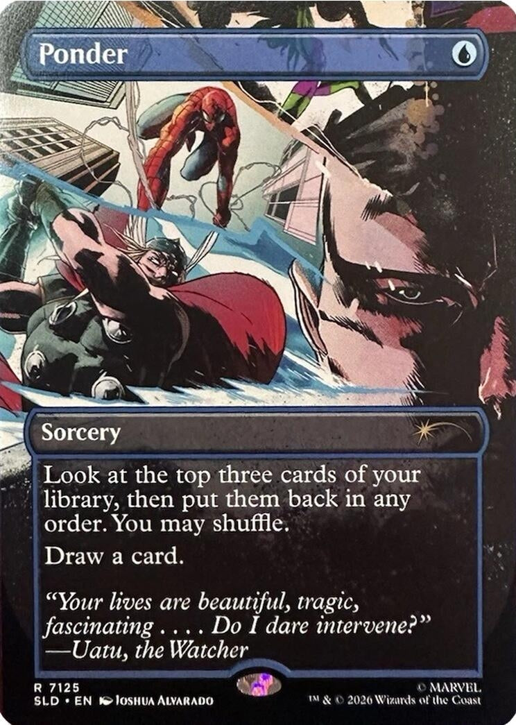 Image for Ponder (7125) (Secret Lair Drop Series) (7125) (SLD) - Magic: The Gathering