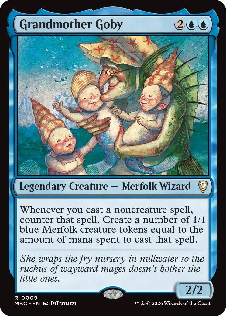 Image for Grandmother Goby (Mystery Booster Commander Edition) (9) (MBC) - Magic: The Gathering