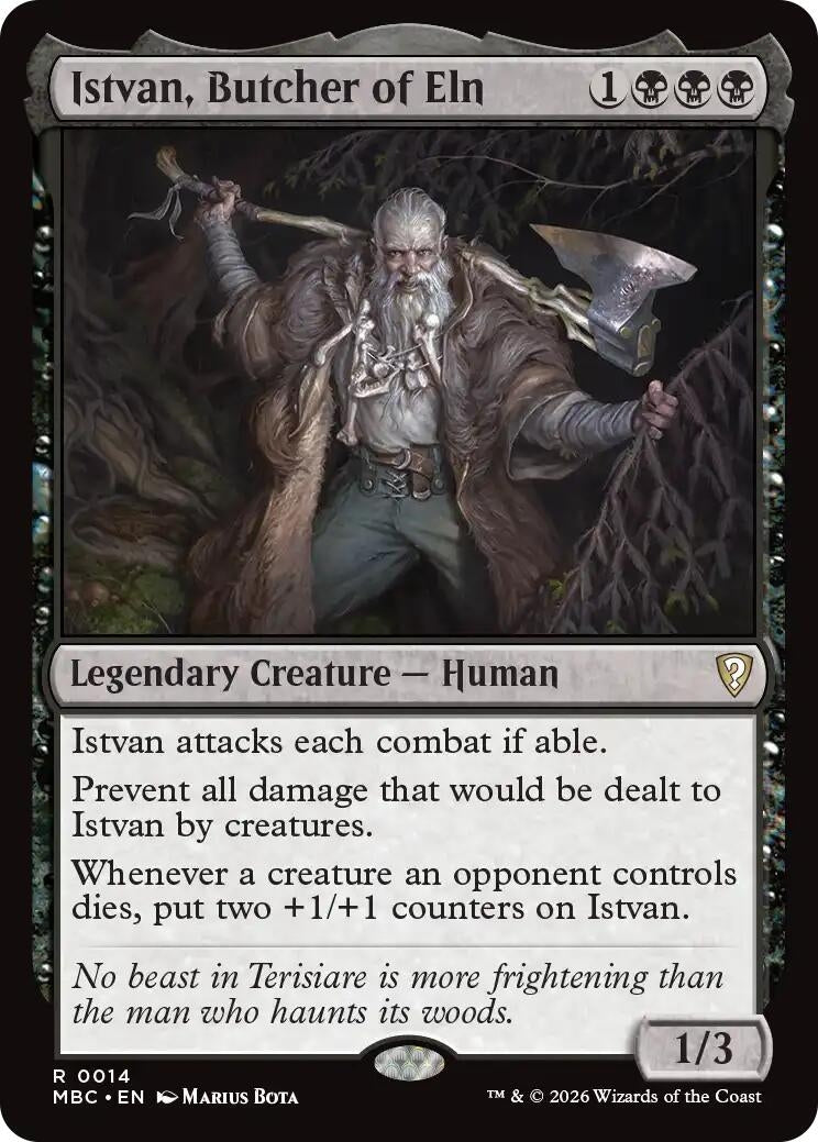 Image for Istvan, Butcher of Eln (Mystery Booster Commander Edition) (14) (MBC) - Magic: The Gathering