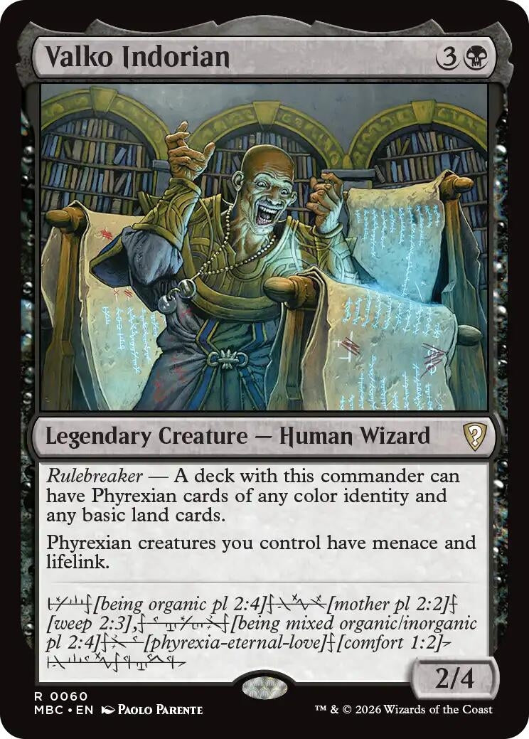 Image for Valko Indorian (Mystery Booster Commander Edition) (60) (MBC) - Magic: The Gathering