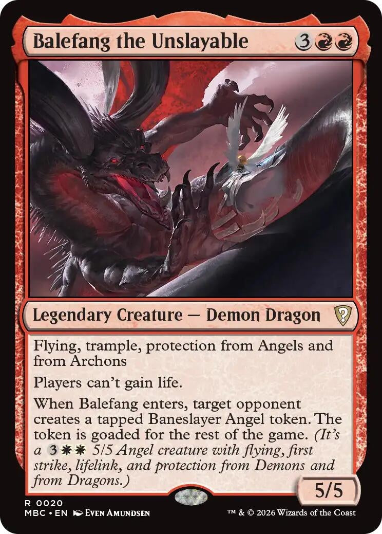 Image for Balefang the Unslayable (Mystery Booster Commander Edition) (20) (MBC) - Magic: The Gathering