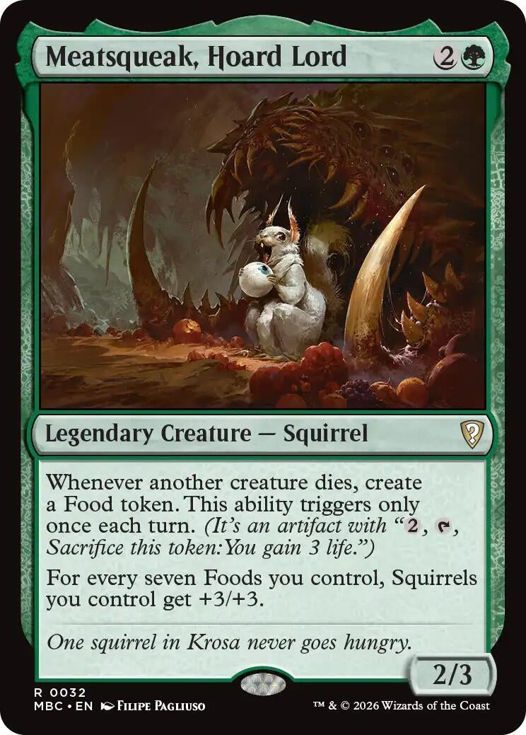 Image for Meatsqueak, Hoard Lord (Mystery Booster Commander Edition) (32) (MBC) - Magic: The Gathering