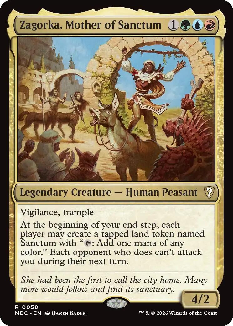 Image for Zagorka, Mother of Sanctum (Mystery Booster Commander Edition) (58) (MBC) - Magic: The Gathering