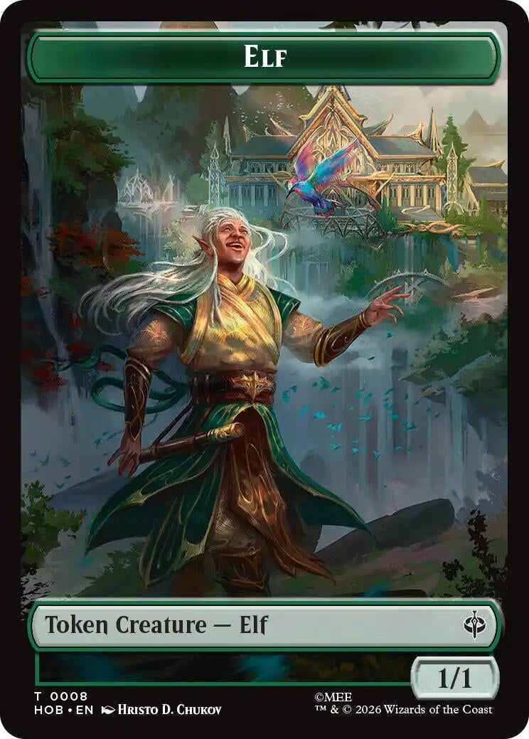 Image for Elf // Treasure (0013) Double-Sided Token (The Hobbit) (8 // 13) (HOB) - Magic: The Gathering