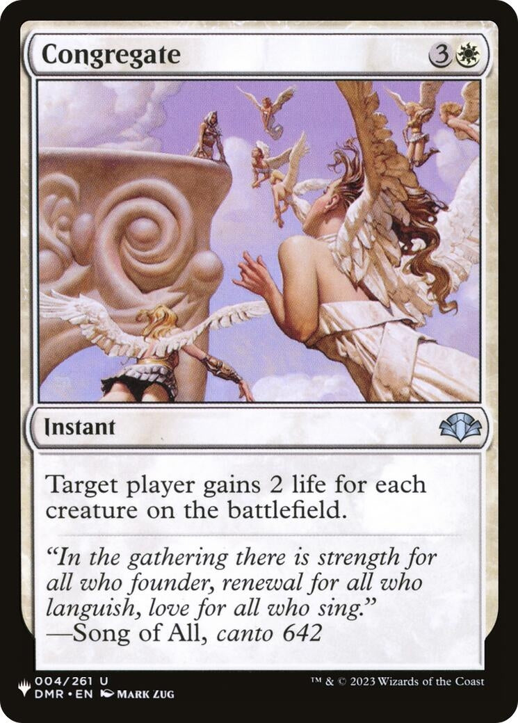 Image for Congregate (DMR) (The List Reprints) (4) (LIST) - Magic: The Gathering